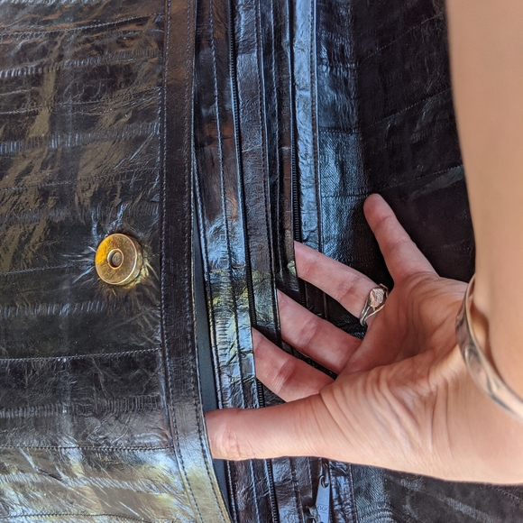 Vintage Eel Skin Clutch - Picture 4 of 7
